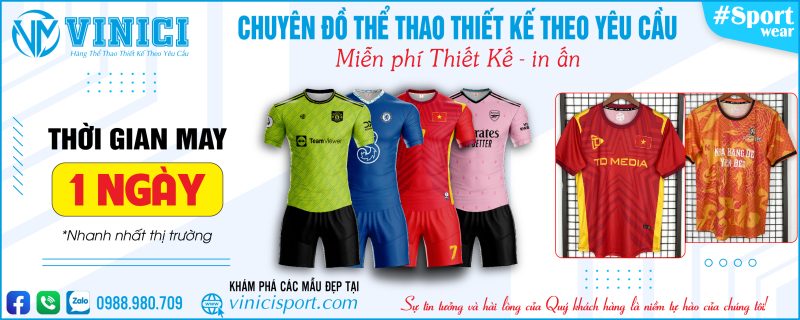 Vinicisport - cung cấp trang phục thể thao theo yêu cầu