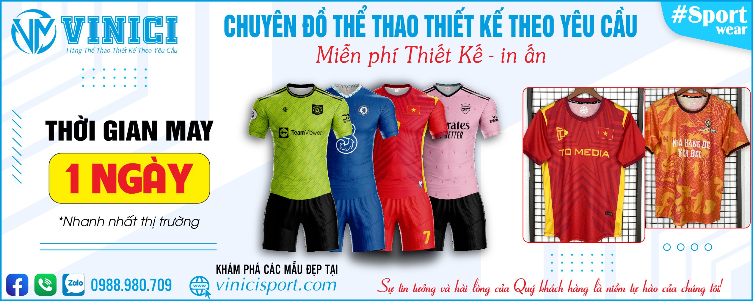 Vinicisport - Chuyên đồ thể thao thiết kế