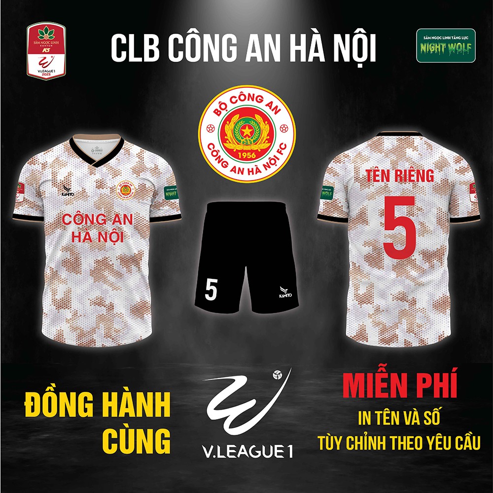 Áo bóng đá thiết kế V-League đẹp 2023