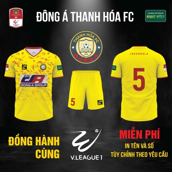 Bộ quần áo đấu V League mới nhất