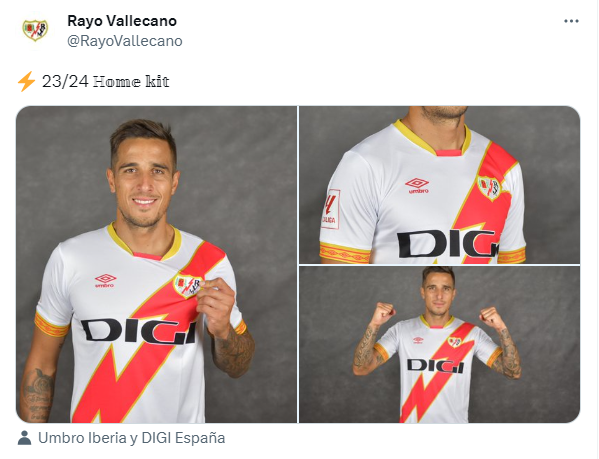 Áo bóng đá clb Rayo Vallecano 23/24