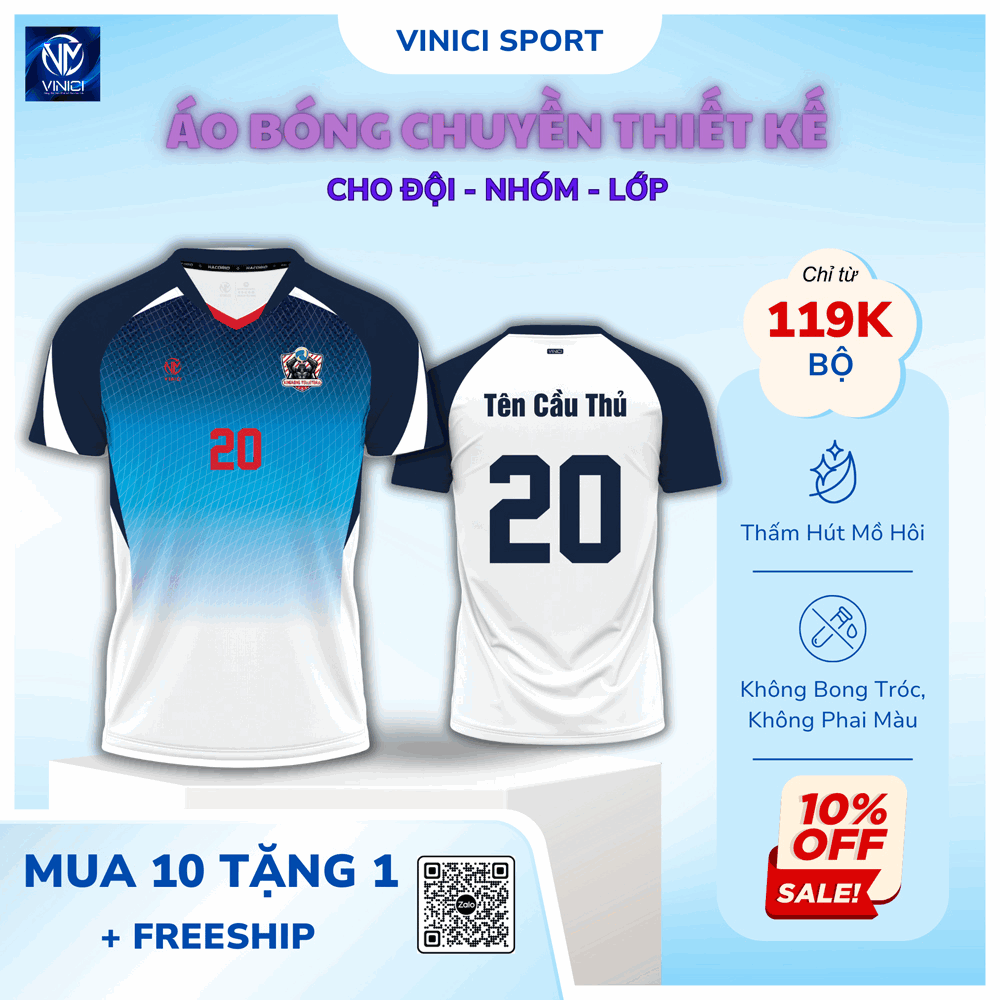 Áo Bóng Chuyền Thiết Kế BC8836