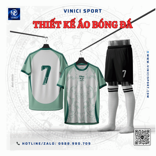 Áo Đá Banh - Quần Áo Bóng Đá Thiết Kế Màu Xanh