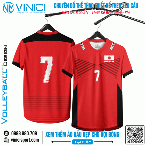 Áo Bóng Chuyền Thiết Kế BC8829