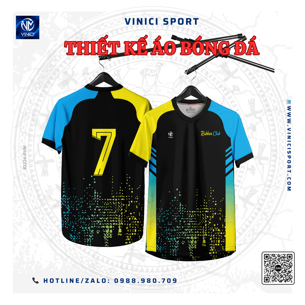 Áo Bóng Đá Thiết Kế Đen