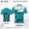 Áo Cầu Lông Thiết Kế VINICI VNC0818 - Xanh ngọc biển năng động