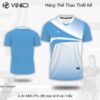 Áo Cầu Lông Thiết Kế VINICI Xanh Trắng Năng Động VNC0827-14