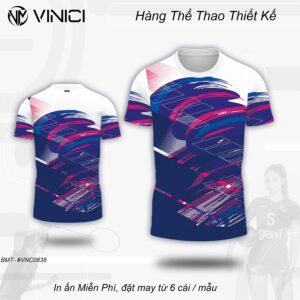 Áo Cầu Lông Thiết Kế Thiết Kế Nam Navy VNC0838-13