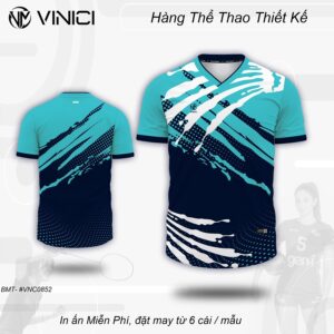 Áo Cầu Lông Thiết Kế Nam VNC0852-13 Màu Xanh Ngọc Navy – Phong Cách Năng Động, Cá Tính