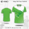 Áo Cầu Lông Thiết Kế VNC0854-13 Màu Xanh Lá Năng Động